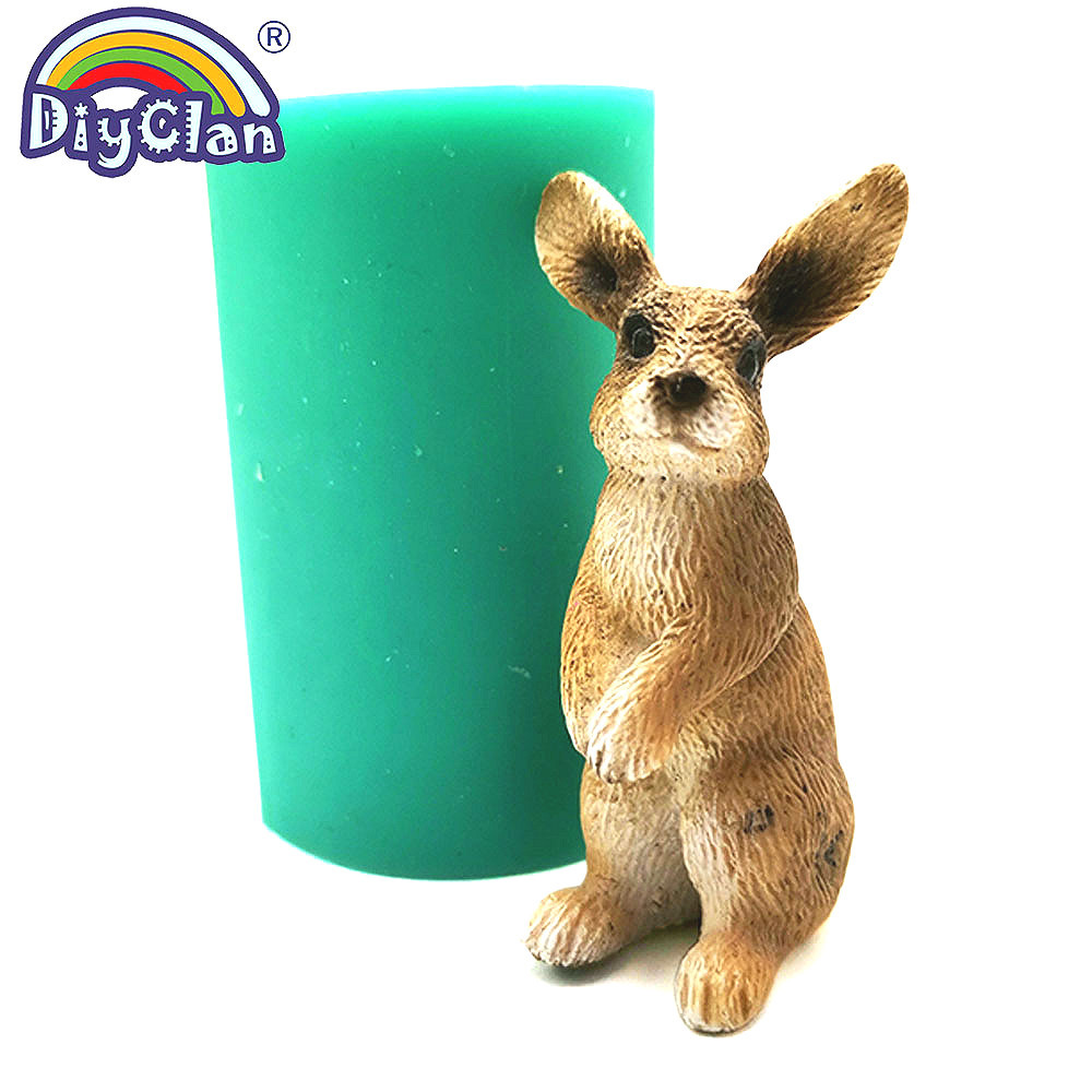 Bunny Cake Mold - 3D-simulatie konijn siliconen mal voor het