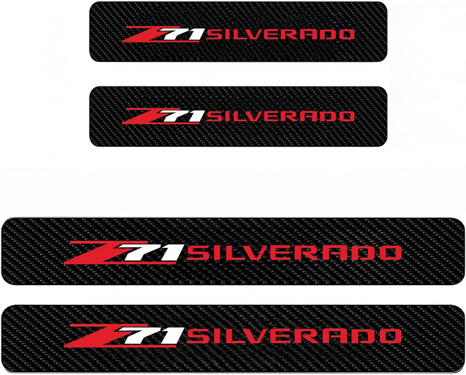 Crepe Pan Carbon - Auto Instaplijsten Plaat Guard Sticker Drempel