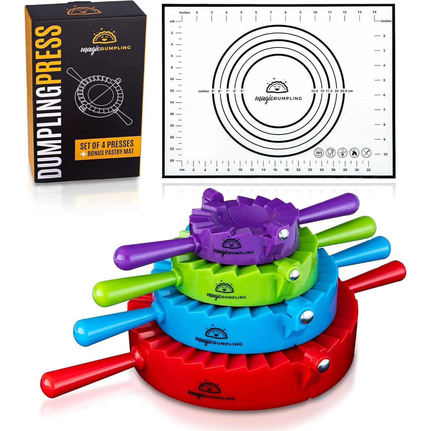Momo Mold Press - Dumpling Maker Set, 4-delige set -