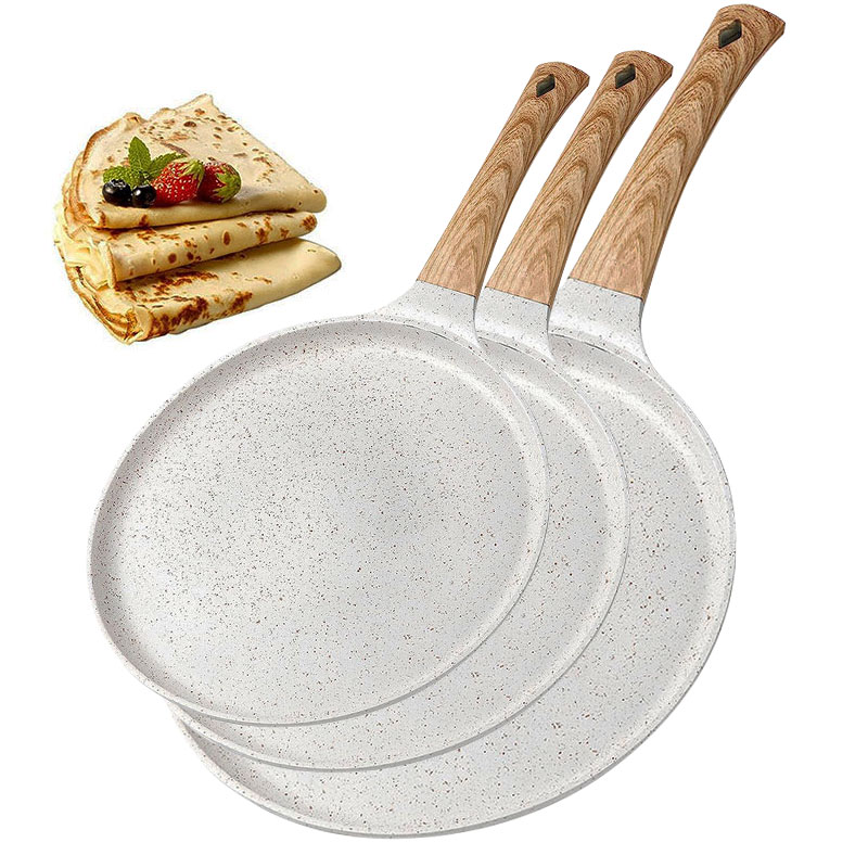 Mini Pancake Griddle - 20/24/28cm Anti-aanbak Crepe Eierpan Pizza Bakpan