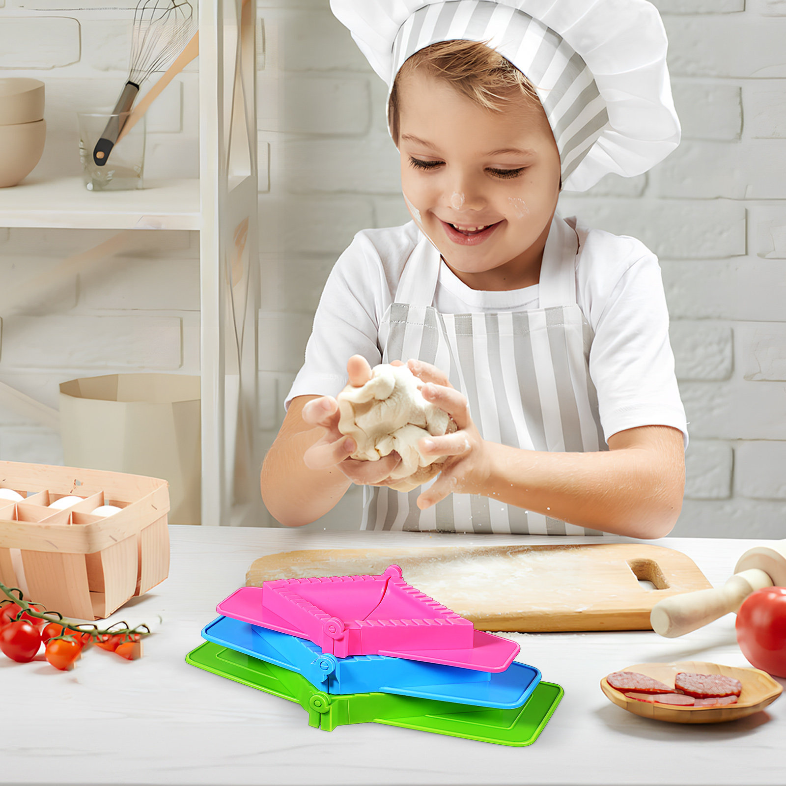 Dumpling Press Set - 3-delige plastic dumplingvormenset, handmatige dumplingmaker, keukenpers