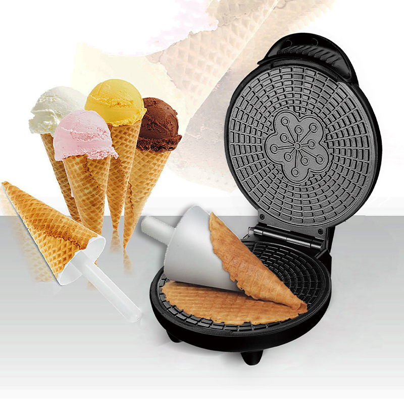 Waffle Cone Maker - Elektrische Krokante Loempia Maker Huishoudelijke Ontbijt