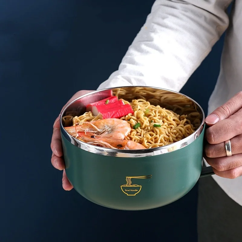 Dim Sum Basket - Ramen Bowl 304 roestvrijstalen noedelkom met