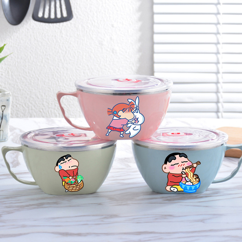 Dim Sum Basket - Crayon Shin-chan Noodle Bowl Roestvrijstalen kom