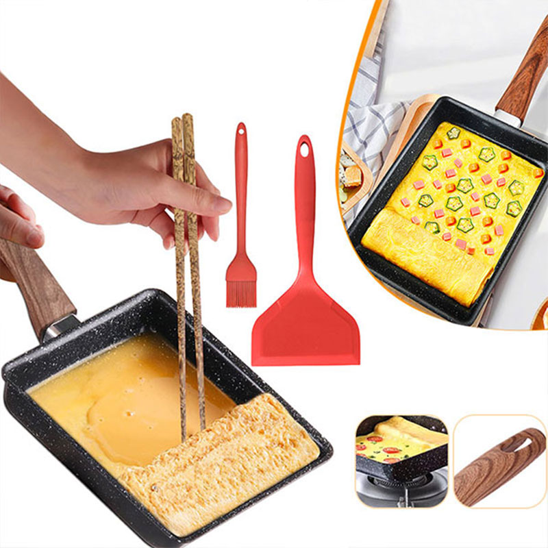 Cast Iron Corn - Tamagoyaki Japanse Omelet Pan Anti-aanbak Eierpan