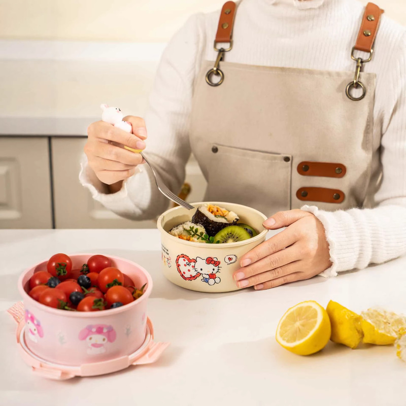 Dim Sum Basket - Hello Kitty lunchbox, instant noedelkom voor