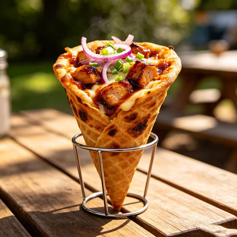 Waffle Cone Maker - Eetbare koffiekopjes-theemaker, verse pizzahorntjesmaker, nieuwe staat,