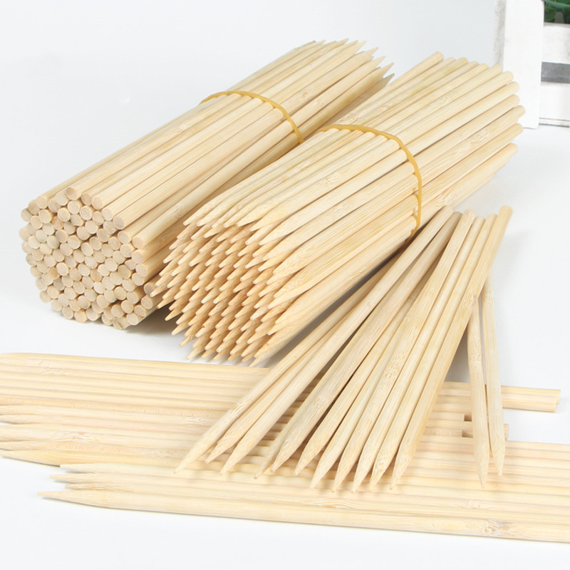 Corn Dog Stick - 20/30/40Cm X 5Mm Bamboe Houten Bbq