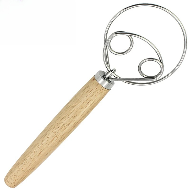 Danish Pancake Pan - Leeseph 13 inch Deense deegklopper, roestvrijstalen