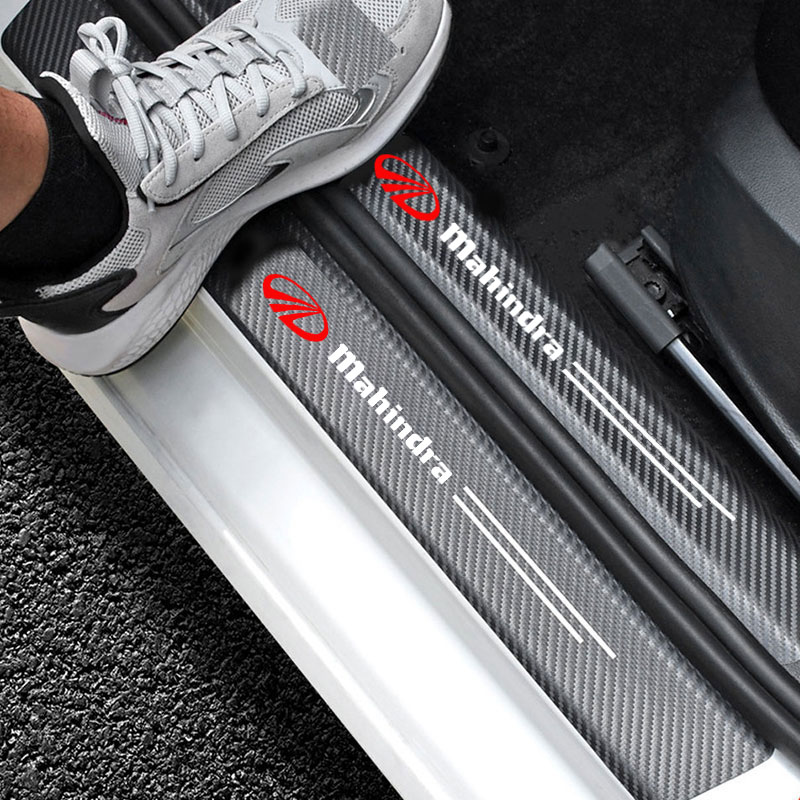 Crepe Pan Carbon - Autodeur Beschermer Plaatstickers Dorpel Koolstofvezel Voor