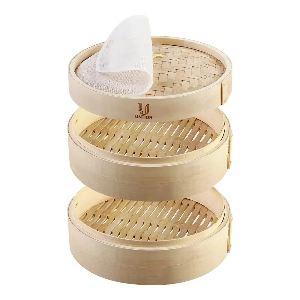 10-inch bamboe voedselstomer m - Bao Steamer Bamboo recensie en prijs