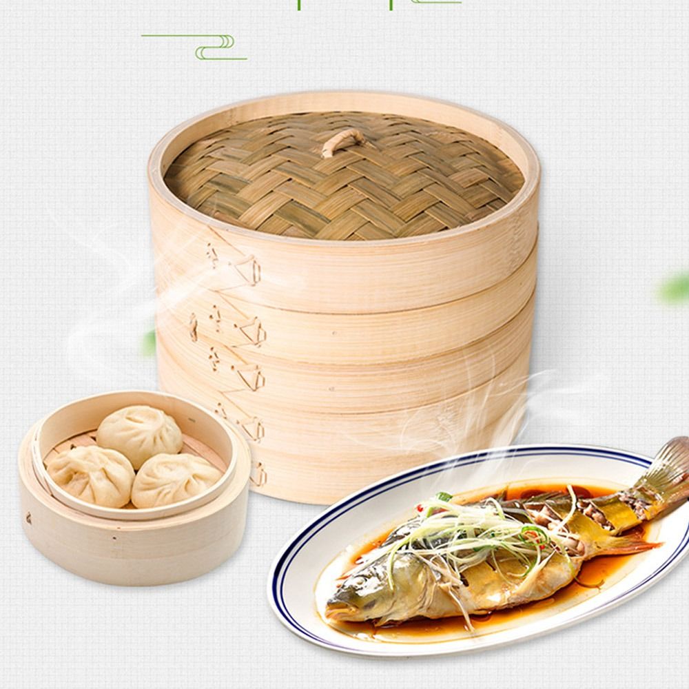 Chinese stoommand van bamboe m - Bao Steamer Bamboo recensie en prijs