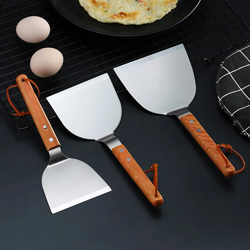 Roestvrijstalen Houten Handvat - Okonomiyaki Spatula recensie en prijs