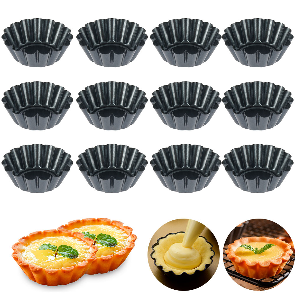 12 Stuks Pan Vorm Taartvorm Qu - Egg Waffle Pan recensie en prijs