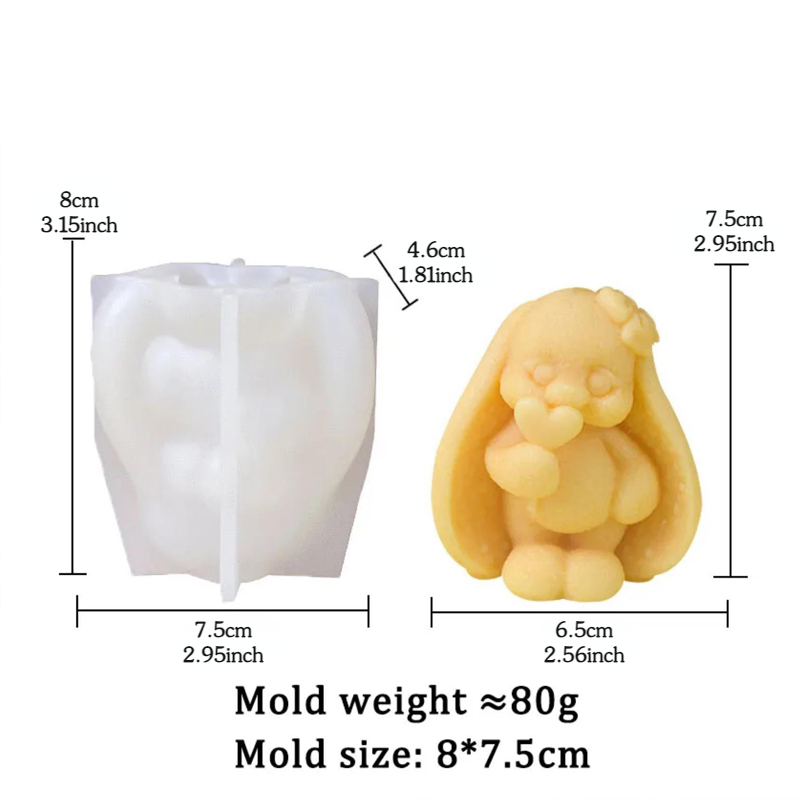 3D Konijn met lange oren Silic - Bunny Cake Mold recensie en prijs