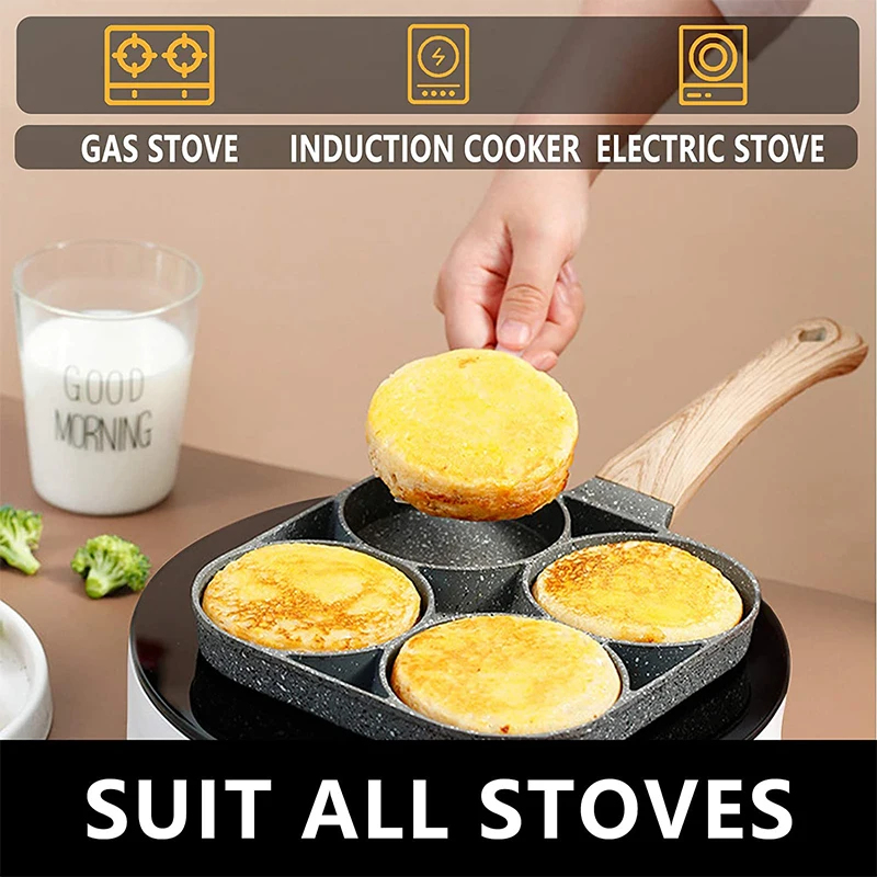 Pannenkoekenpan met 4 comparti - Mini Pancake Griddle recensie en prijs