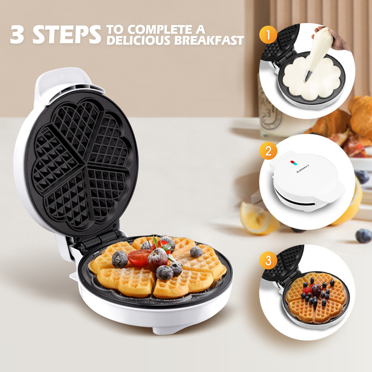Ontbijt Wafel Mallen Ei Taart  - Egg Waffle Pan recensie en prijs