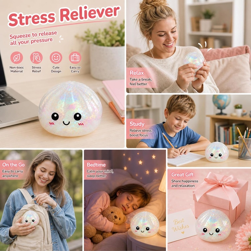 Glitter Bao Bun Knijp-speeltje - Bao Steamer Bamboo recensie en prijs