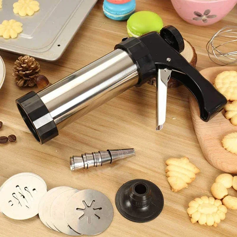 Cookie Press Gun Kit Roestvrij - Churros Maker Gun recensie en prijs