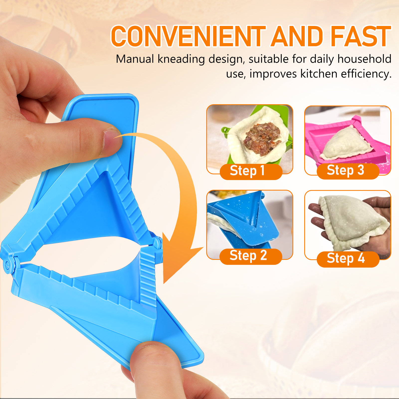 3-delige plastic dumplingvorme - Dumpling Press Set recensie en prijs