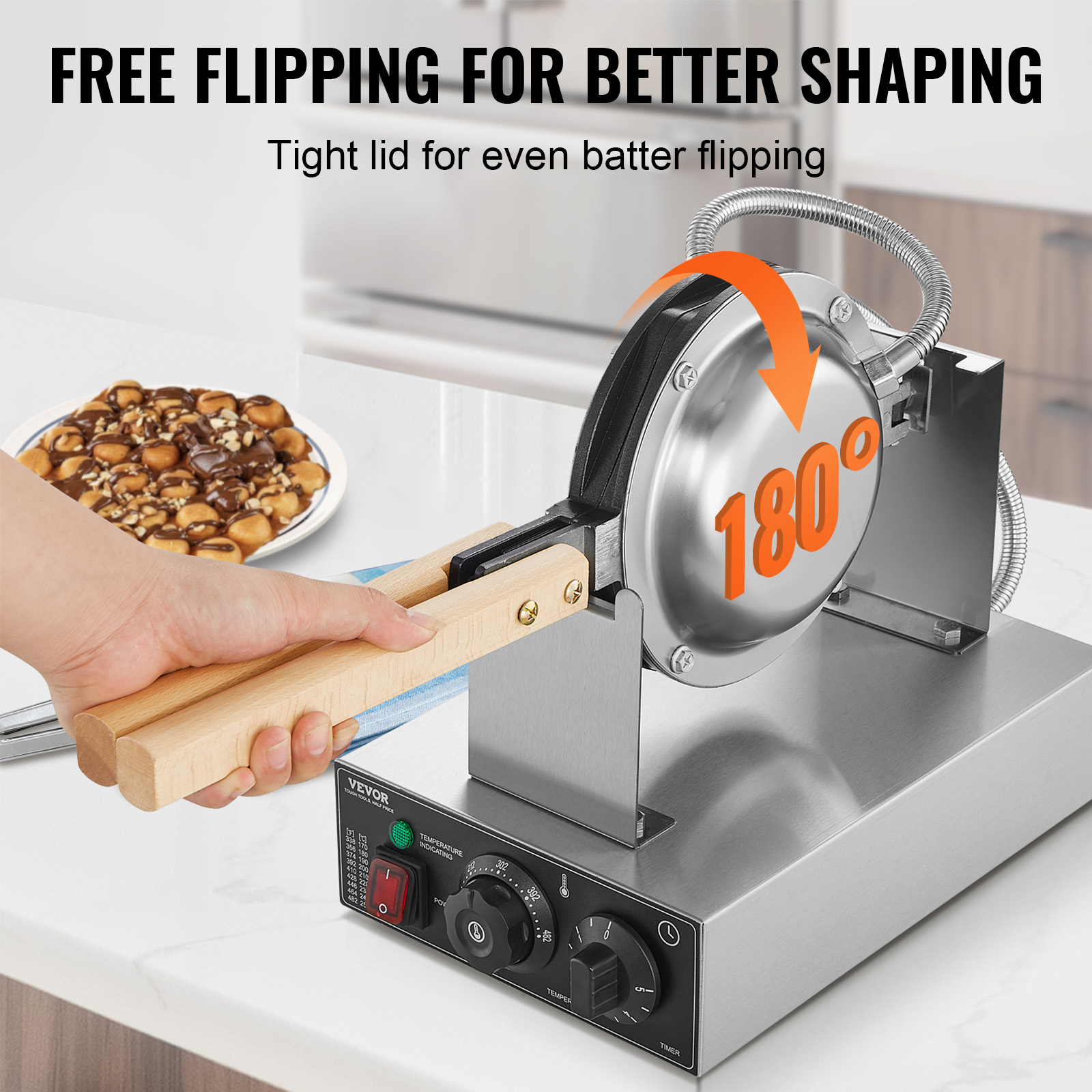 HomeWise Commercieel Ei Bubble - Egg Waffle Pan recensie en prijs