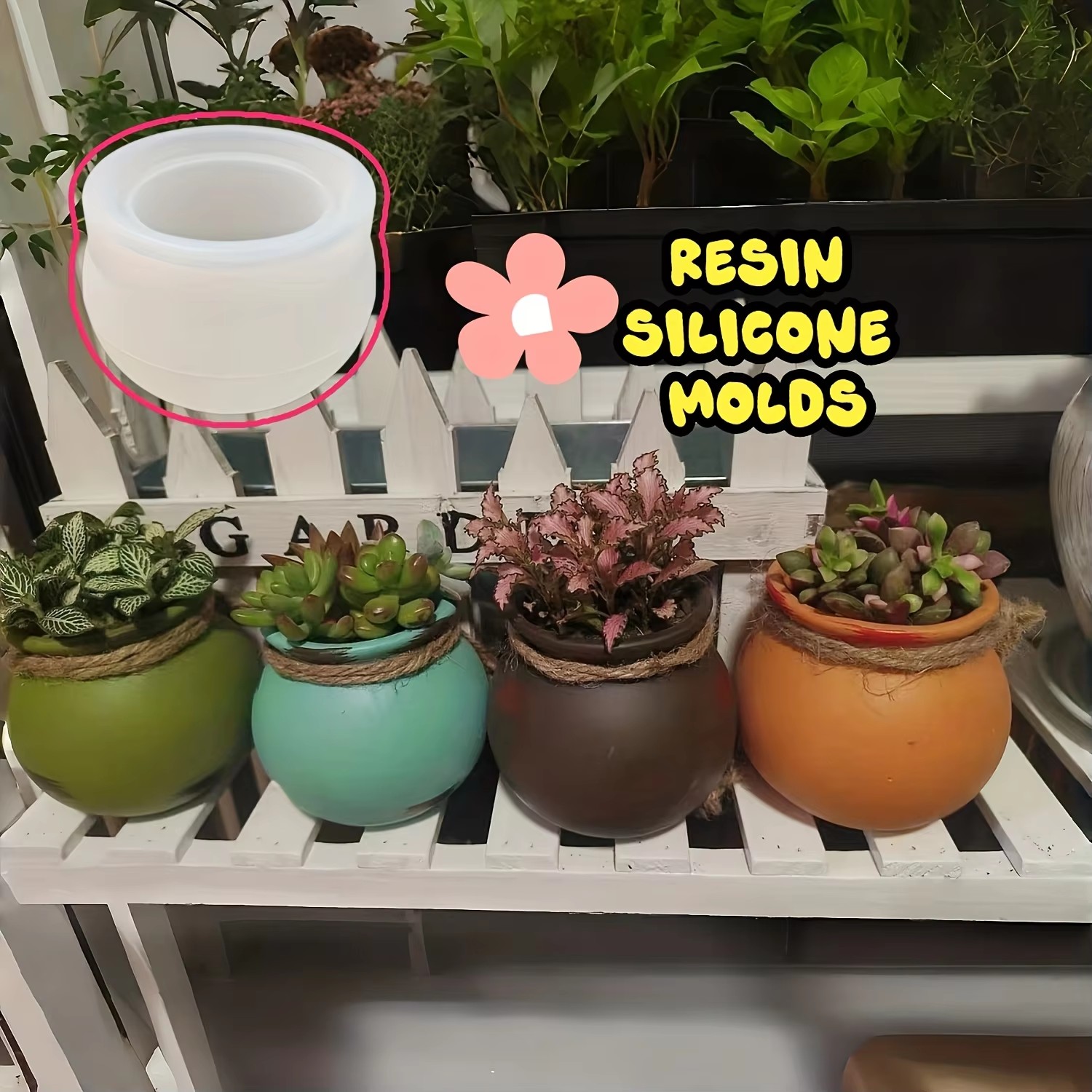 Siliconen bloempotvormen, hars - Potsticker Mold recensie en prijs