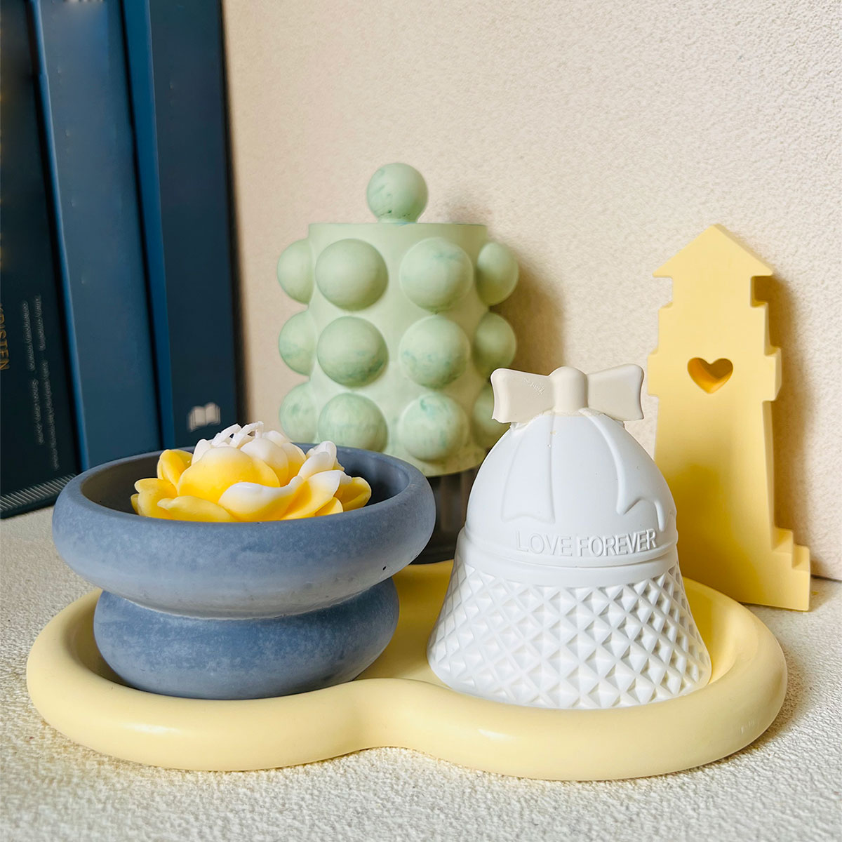 Bubble Jar Kaarsvat Betonnen M - Donut Mold Silicone recensie en prijs