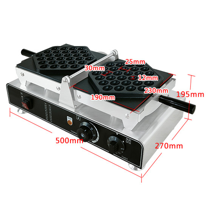1500W Wafelijzer Commerciële H - Egg Waffle Pan recensie en prijs