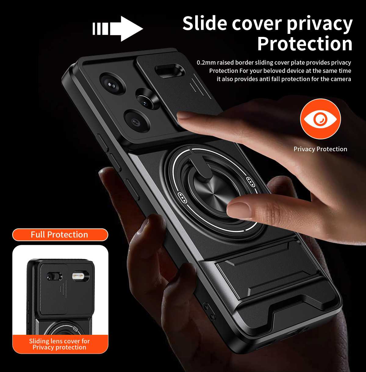Lens Slide Camera Telefoon Cas - Taco Stand Holder recensie en prijs