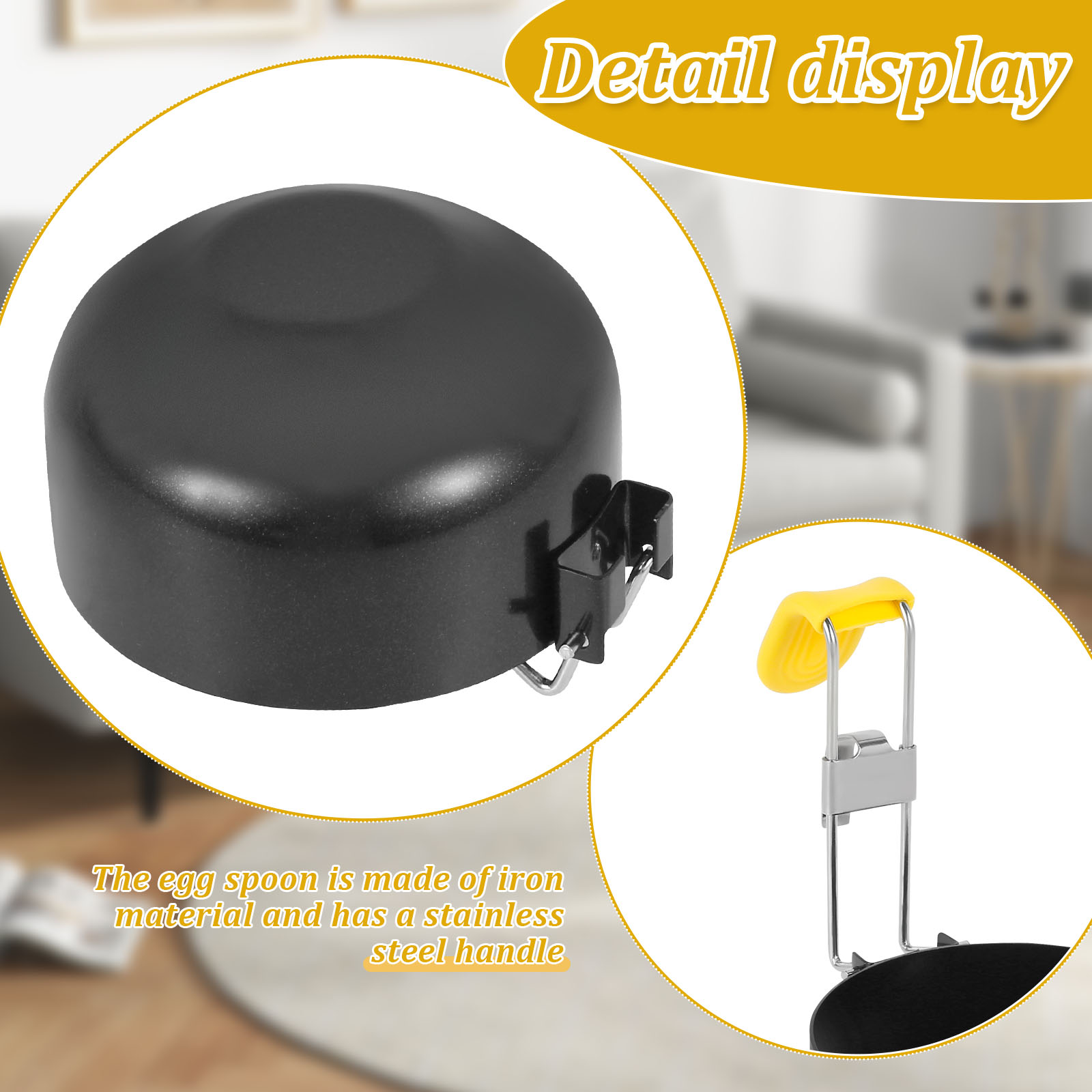 4-pack roestvrijstalen eierstr - Mini Pancake Griddle recensie en prijs